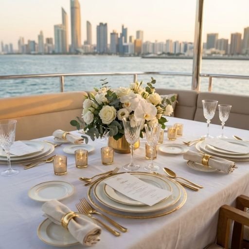Table Setting Yacht Party