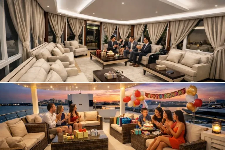 Bouquet House 90 birthday houseboat in Abu Dhabi (4)