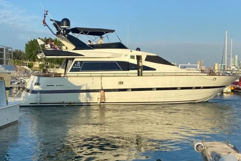 Golden Garland birthday yacht in Abu Dhabi