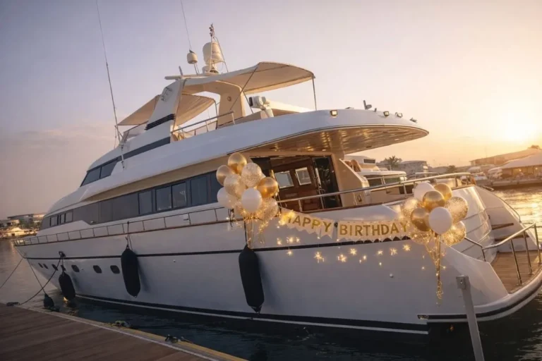 Grand Finale luxury birthday yacht in Abu Dhabi
