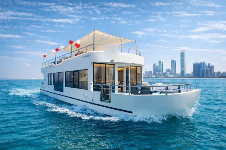 Milestone House 82 birthday houseboat in Abu Dhabi
