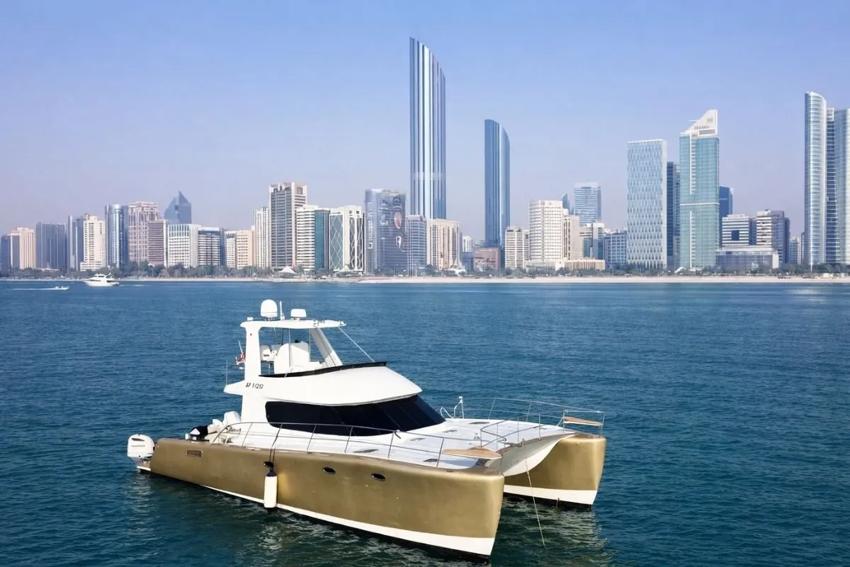 Twin Candles catamaran in Abu Dhabi
