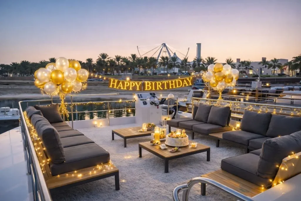 Velvet House birthday houseboat in Abu Dhabi (3)